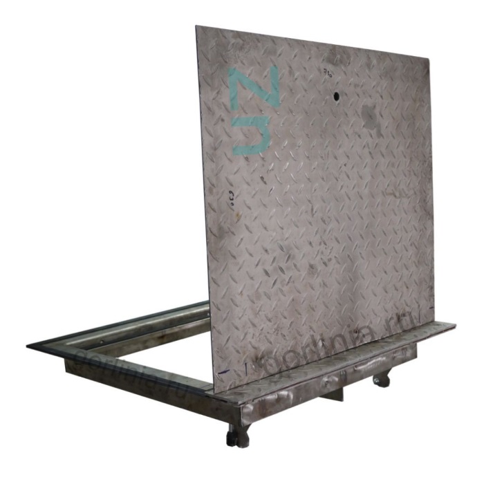 Рифленые уличные люки оцинкованные Рифленый с рифленой крышкой из оцинкованной стали